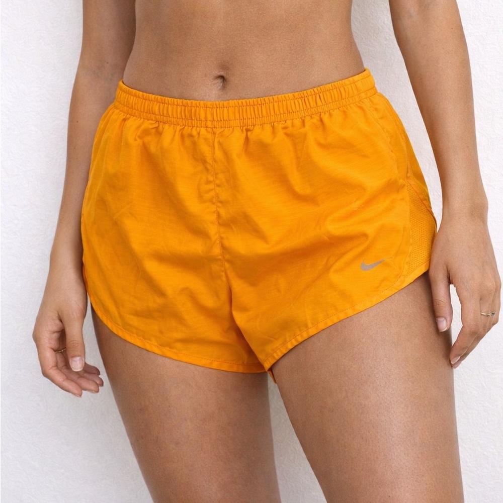 Nike Dri-Fit Running Shorts Bright Orange Size Large Athletic Gym